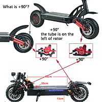 Zoom Hydraulic Brake Kit With Sensor Red Zoom Hydraulic Brake Kit With Sensor Red
